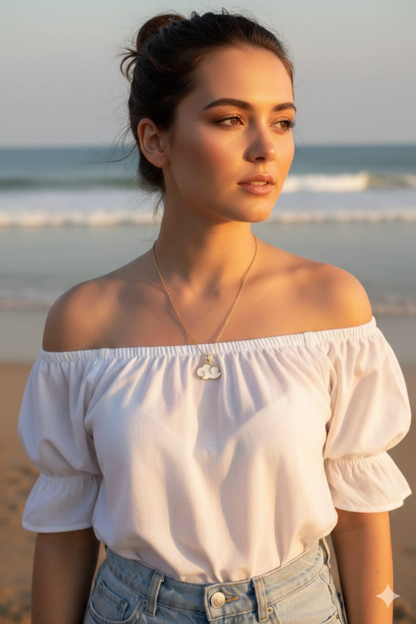 Cloud Women Dainty Necklace - Nimé By Shop Trendys