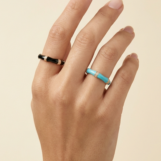 Bone Diamond Ring  - Adjustable - Nimé By Shop Trendys