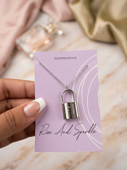 Women Padlock Necklace