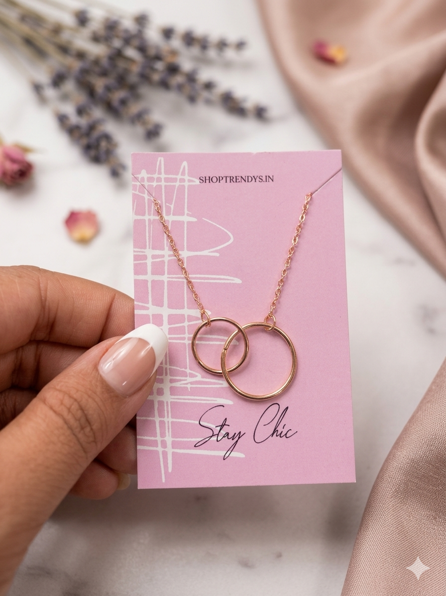 Eternity Interlock Women Dainty Necklace