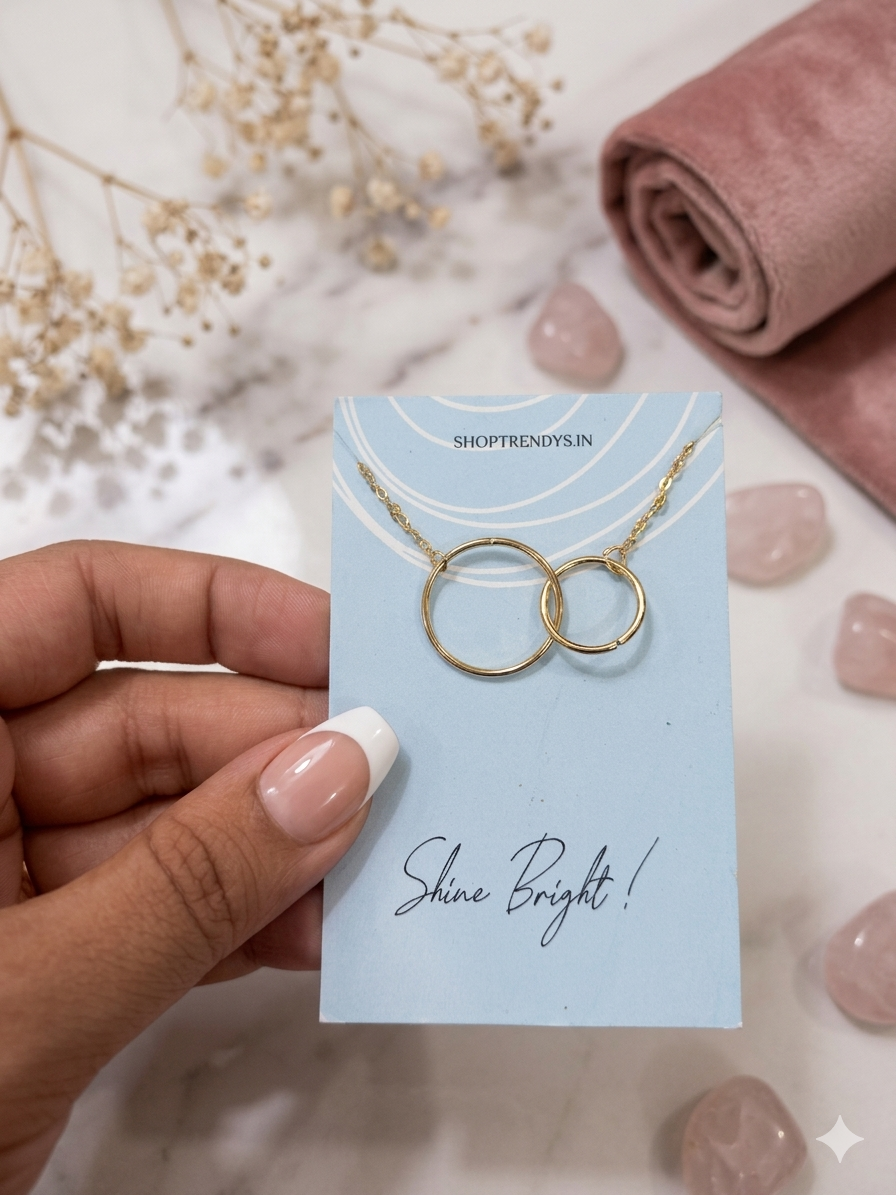 Eternity Interlock Women Dainty Necklace