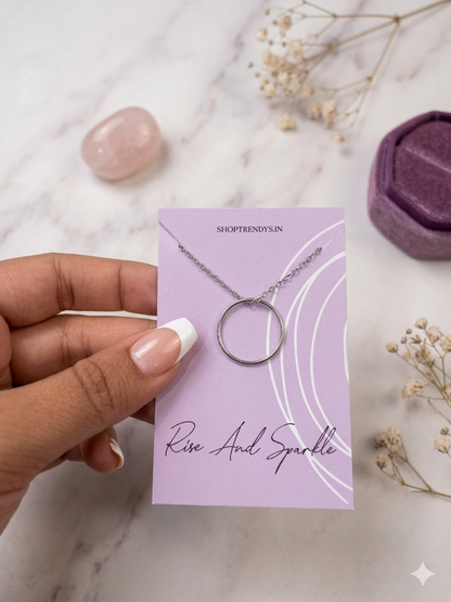 Circle Women Dainty Necklace