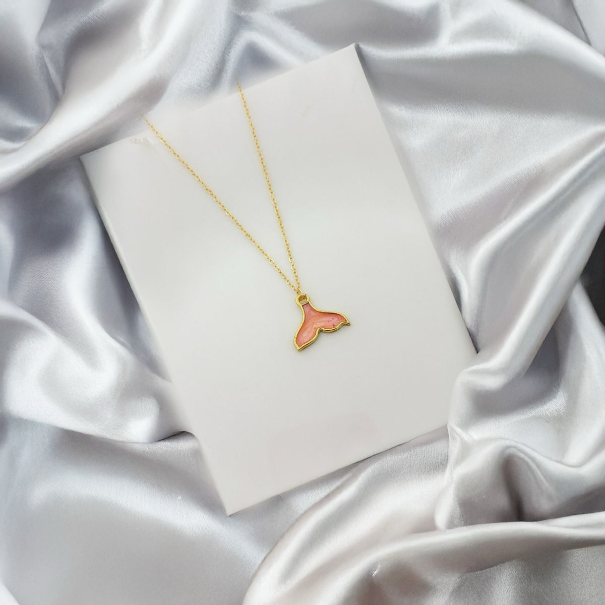 Women Golden Galaxy Mermaid Tail Necklace - Nimé By Shop Trendys