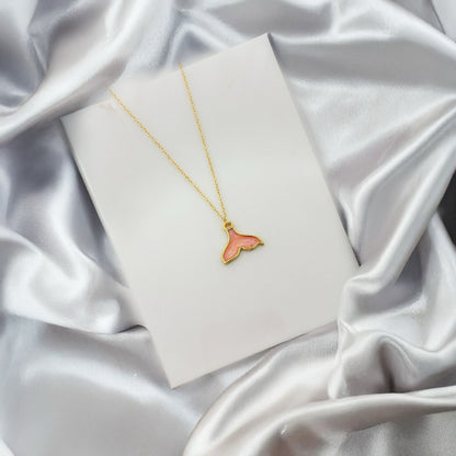 Women Golden Galaxy Mermaid Tail Necklace - Nimé By Shop Trendys