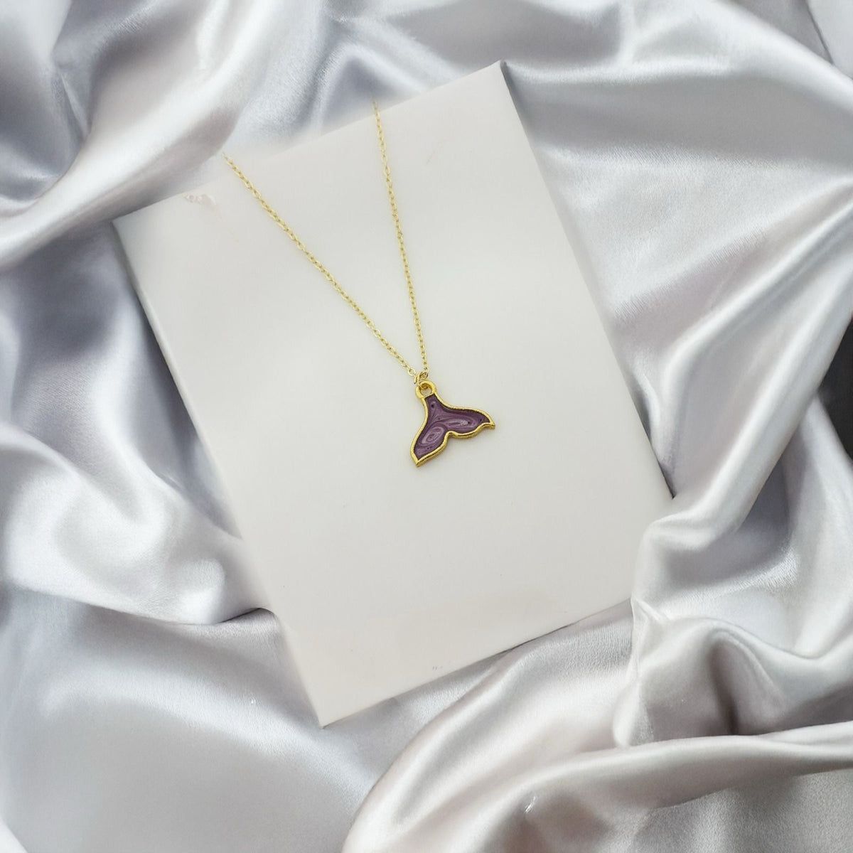 Women Golden Galaxy Mermaid Tail Necklace - Nimé By Shop Trendys