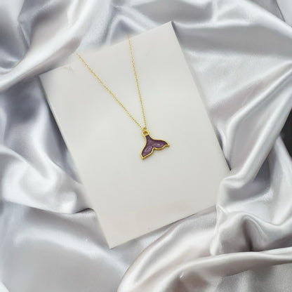 Women Golden Galaxy Mermaid Tail Necklace - Nimé By Shop Trendys