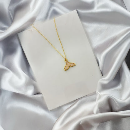 Women Golden Galaxy Mermaid Tail Necklace - Nimé By Shop Trendys