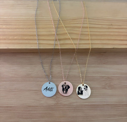 Customized Photo Coin Necklace - Nimé By Shop Trendys