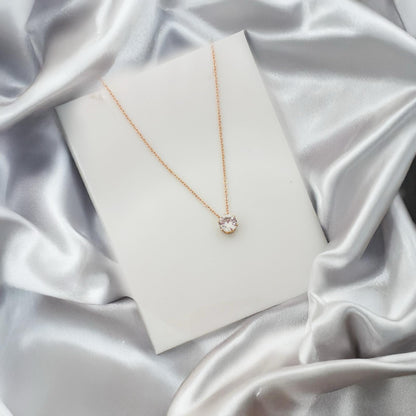 Women Solitaire Diamond Necklace - Nimé By Shop Trendys