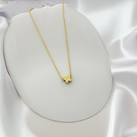 Women Colour Minimal Butterfly Necklace - Nimé By Shop Trendys