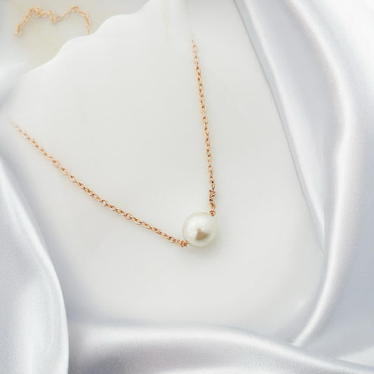 Pearl Chain Women Necklace - Nimé By Shop Trendys