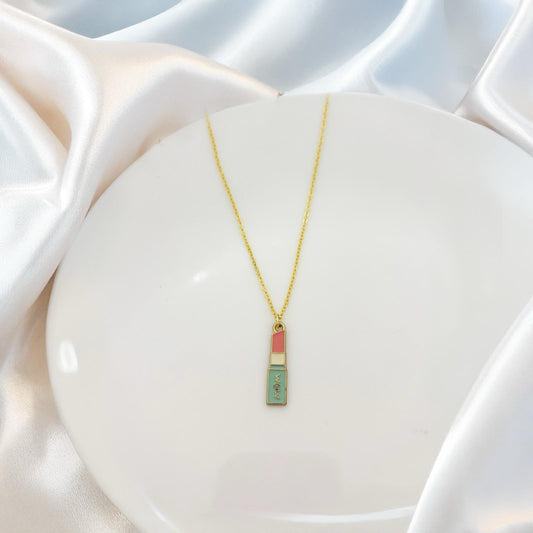 Lipstick Women Necklace