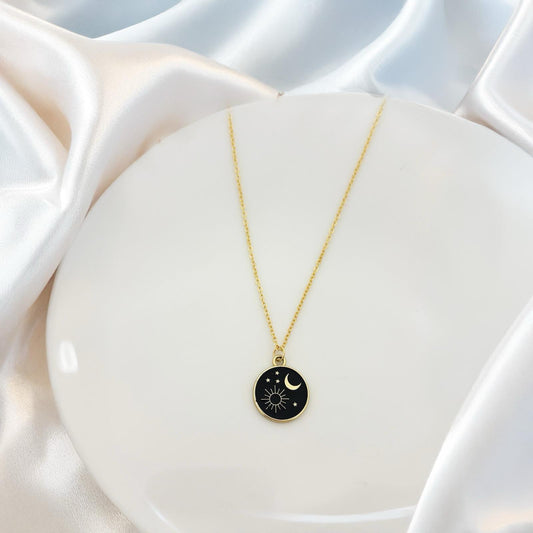 Sun Moon Women Necklace