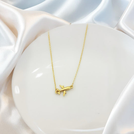 Wander Aeroplane Women Necklace - Nimé By Shop Trendys