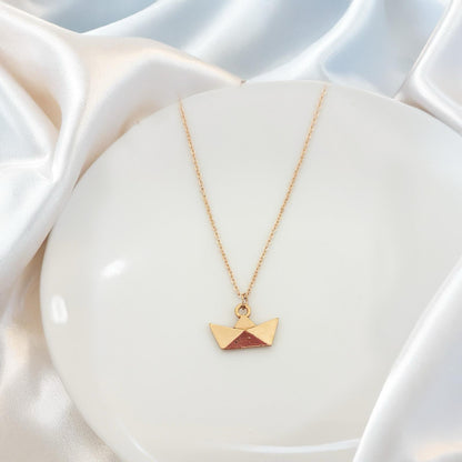 Origami Boat Women Necklace - Nimé By Shop Trendys