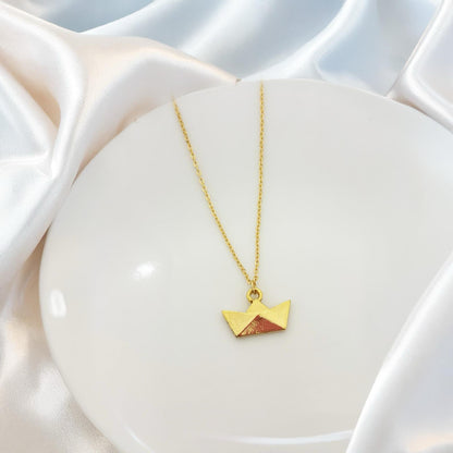 Origami Boat Women Necklace - Nimé By Shop Trendys