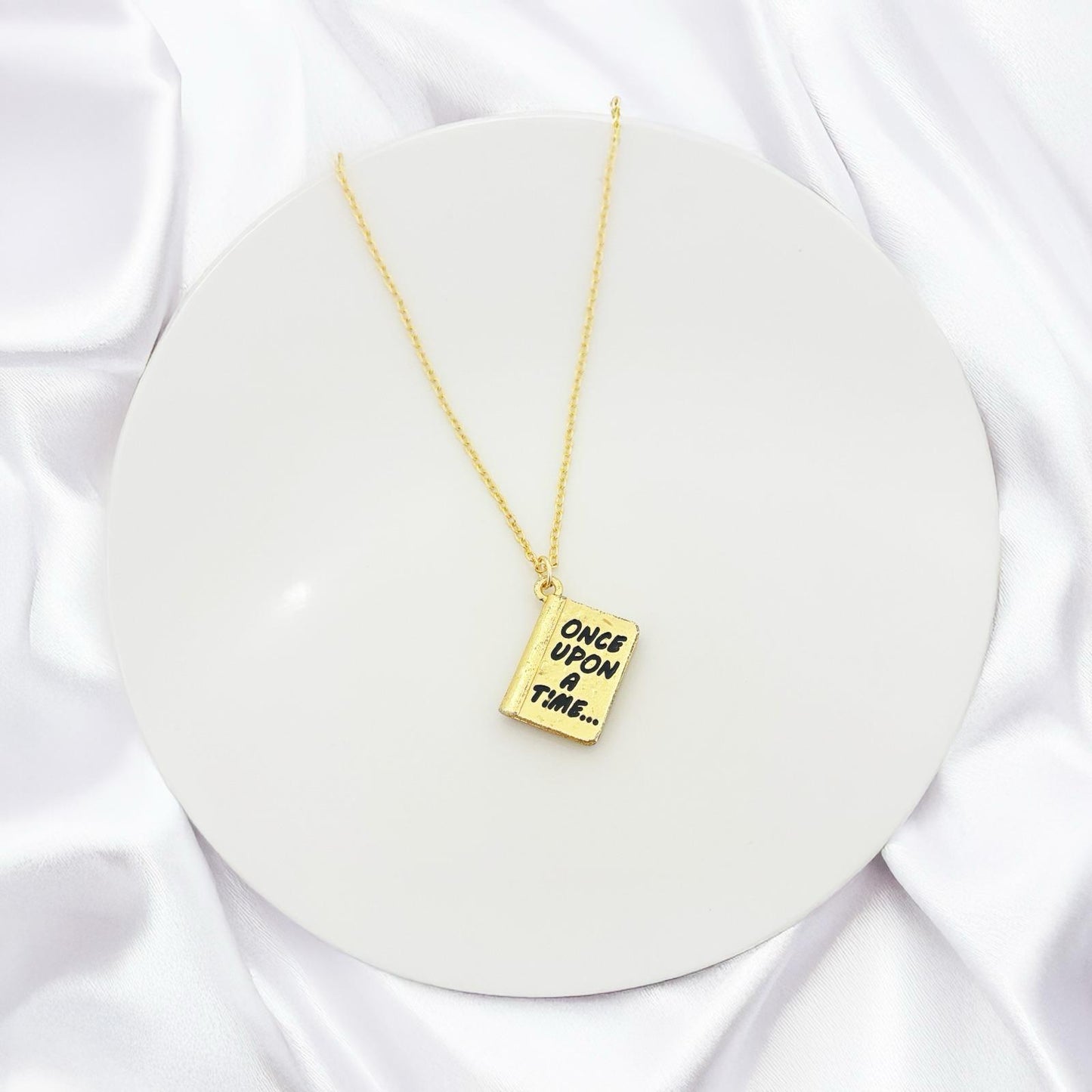 Women Book Necklace