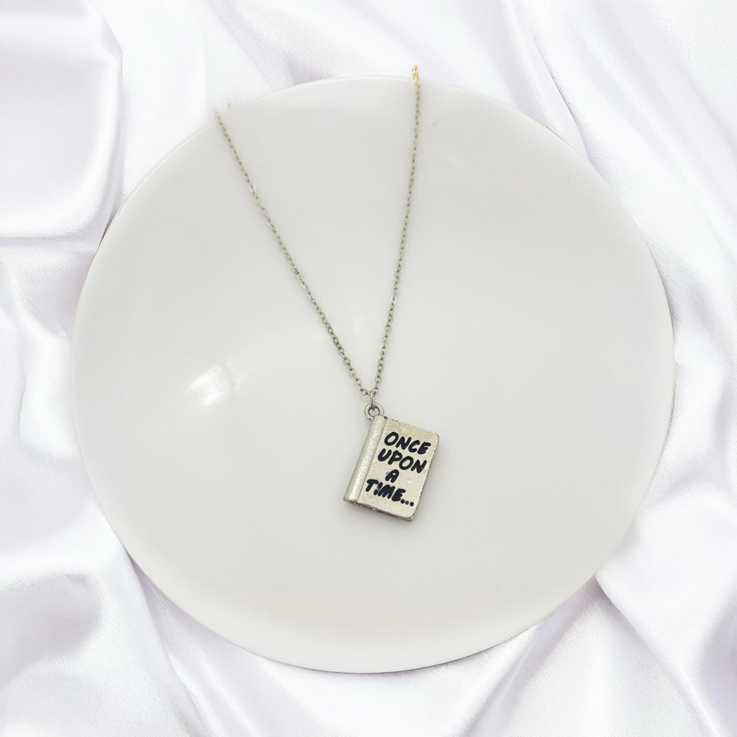 Women Book Necklace