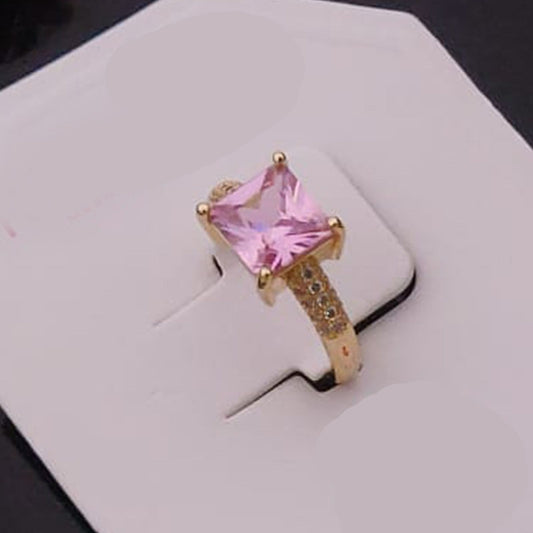 Pink Prism Elegance Women Rings(Adjustable)