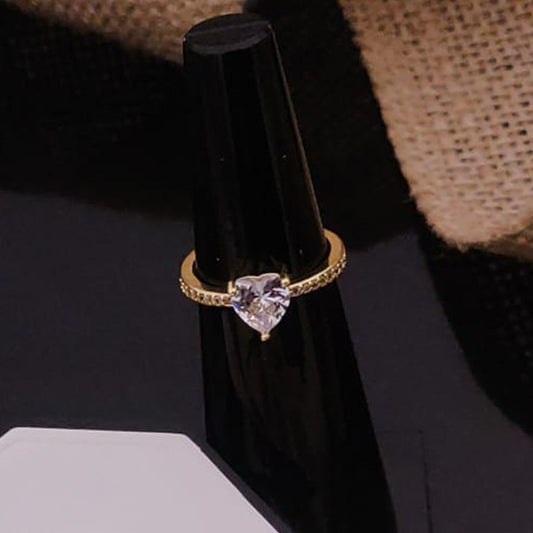 Crystal Heart Women Rings(Adjustable)