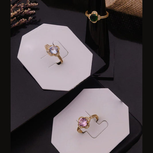 Elegant Multi-Colored Gem Women Rings(Adjustable)