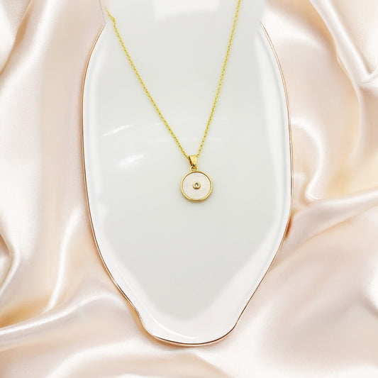 Golden Monarch Pendant Women Necklace(Stainless Steel)