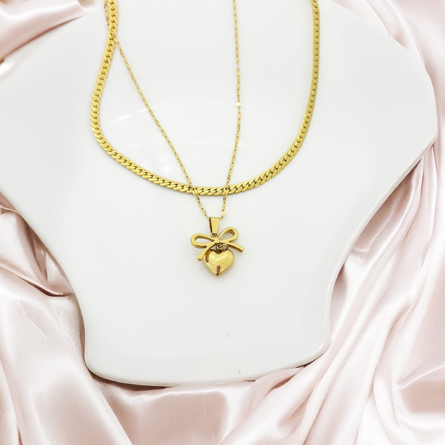 Tied with Love Women Necklace (Stainless Steel)