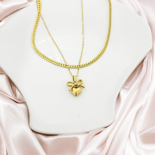 Tied with Love Women Necklace (Stainless Steel)
