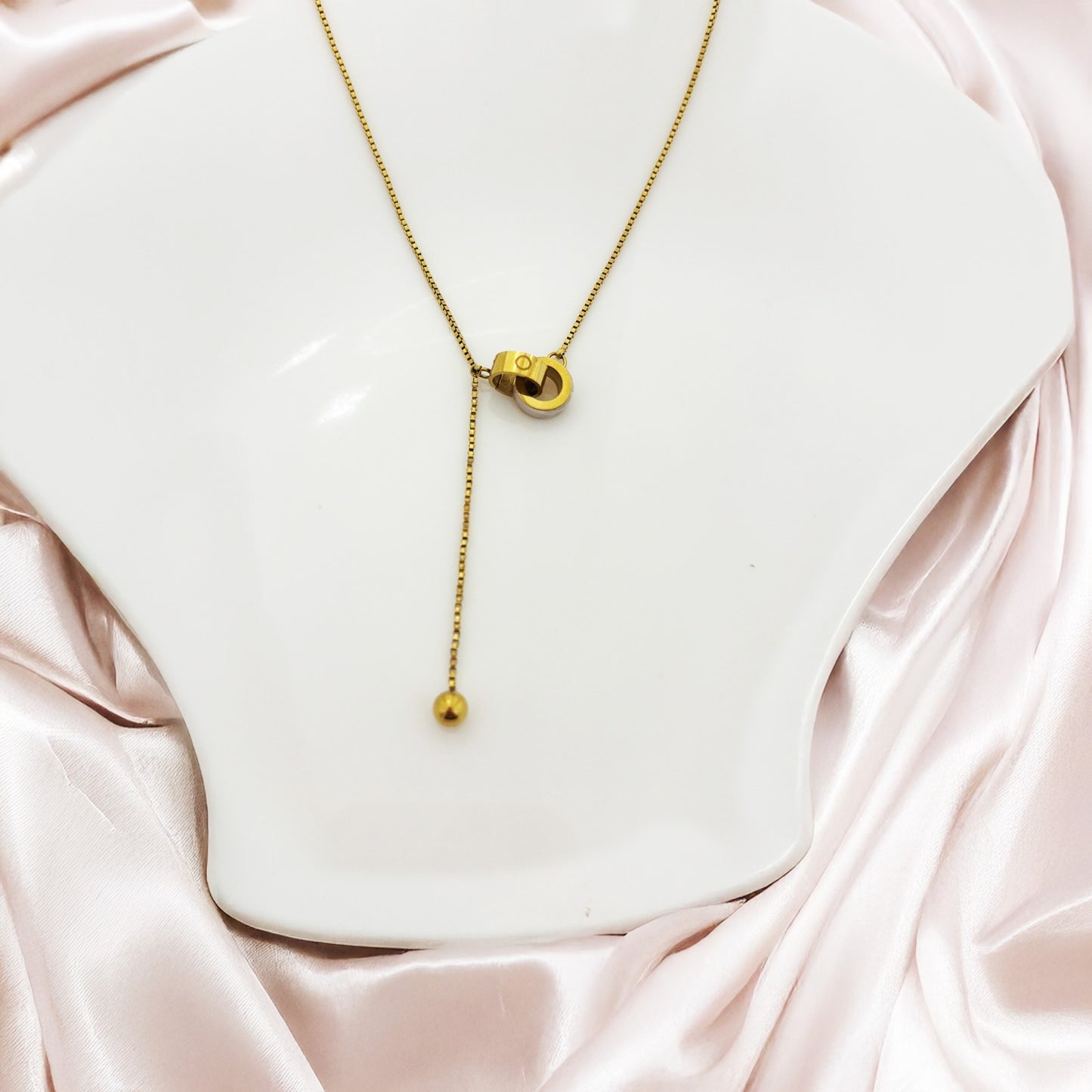 Golden Thread Women Necklace (Stainless Steel)