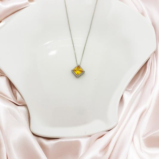 Sunlit Spark Women Necklace (Stainless Steel)