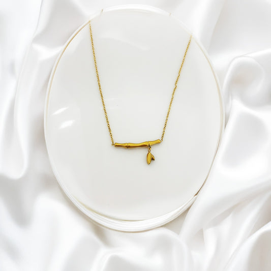 Bamboo Whisper Women Necklace(Stainless Steel)