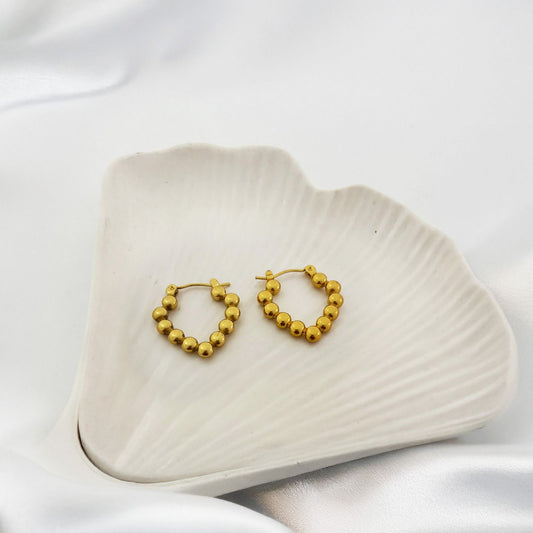Golden Halo Luxe Style Hoop Earring Style 9 (Anti Tarnish)