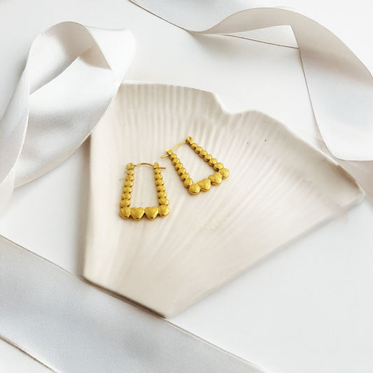 Golden Halo Luxe Style Hoop Earring Style 17 (Anti Tarnish)