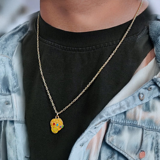 Men Thanos Gamblet Chain Necklace