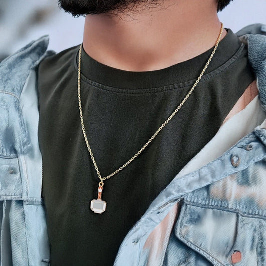 Men Thor Mjolnir Chain Necklace