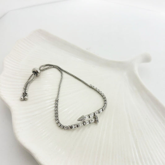 Tennis Nail Bracelet (Anti Tarnish)