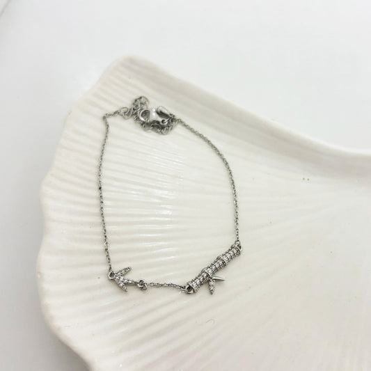 Bamboo Silver Bracelet (Anti Tarnish)