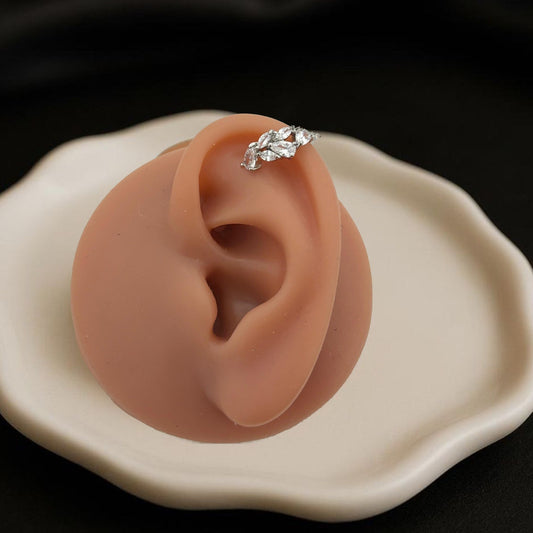 Whispering Leaves Silver Earcuffs (Single Piece)