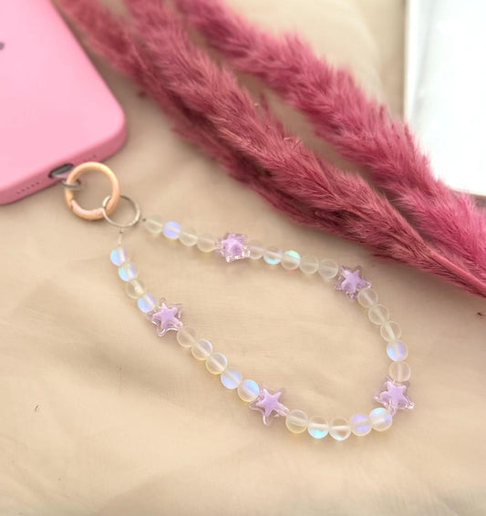 Aura Beads Pastel Star Phone Hanging