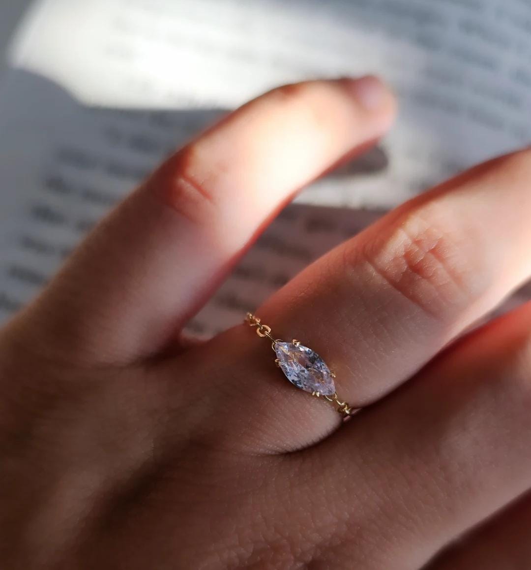 Adjustable Ring Oval Golden