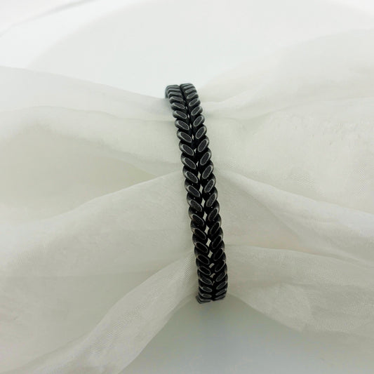 Chain Style Black Men Kada