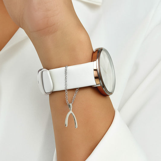 Wish Bone Watch Charm