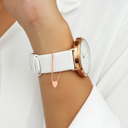 Minimal Heart Watch Charm