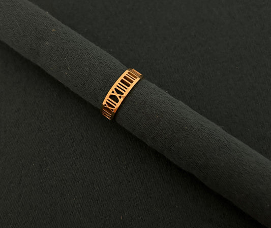 Men Roman Number Ring (Anti Tarnish)