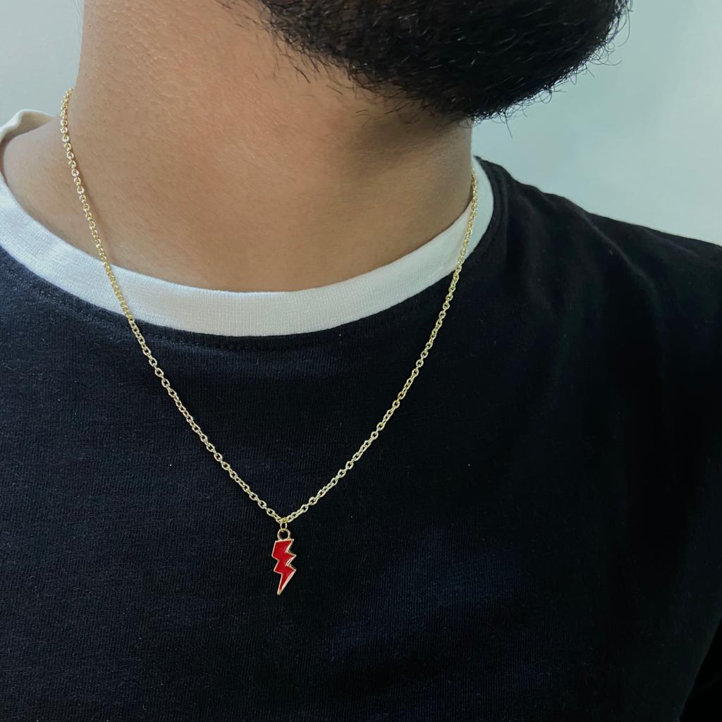 Men Galaxy Thunder Chain Necklace - Nimé By Shop Trendys