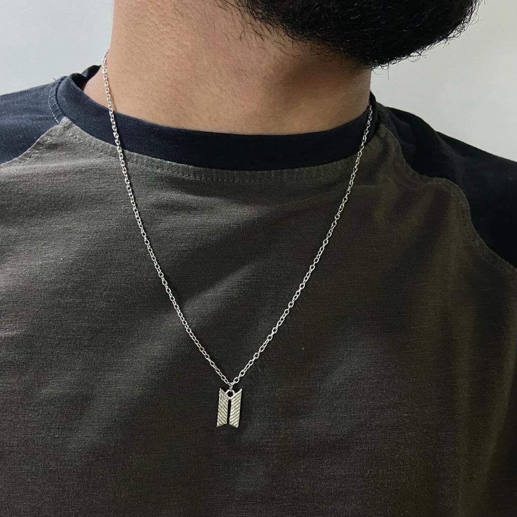 Men BTS Pendant Chain Necklace