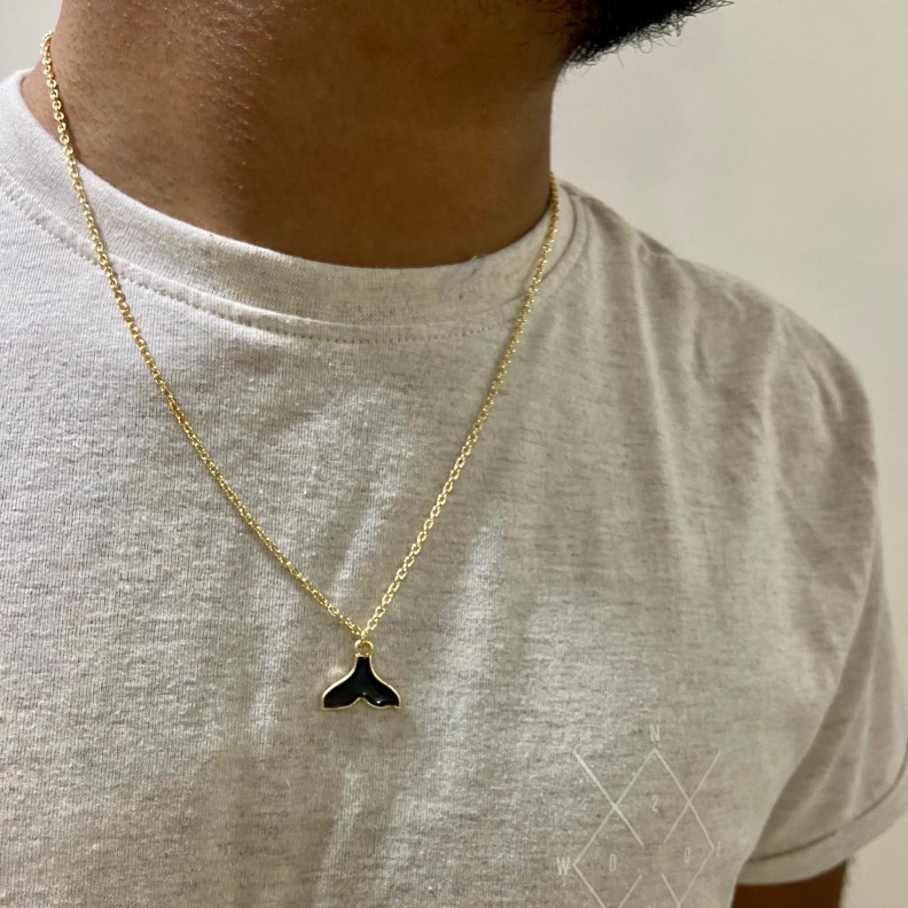 Men Galaxy Mermaid Tail Chain Necklace - Nimé By Shop Trendys