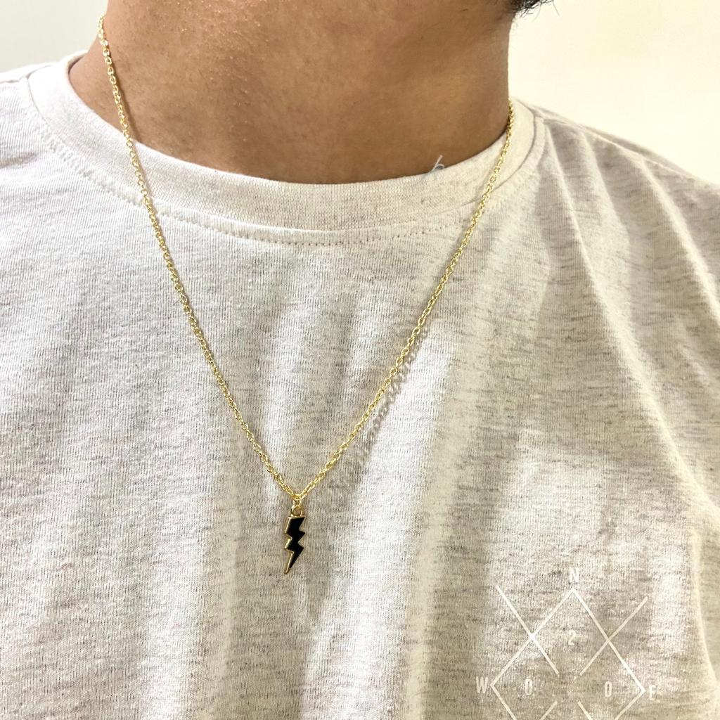 Men Galaxy Thunder Chain Necklace - Nimé By Shop Trendys