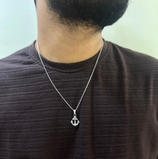 Men Anchor Chain Necklace