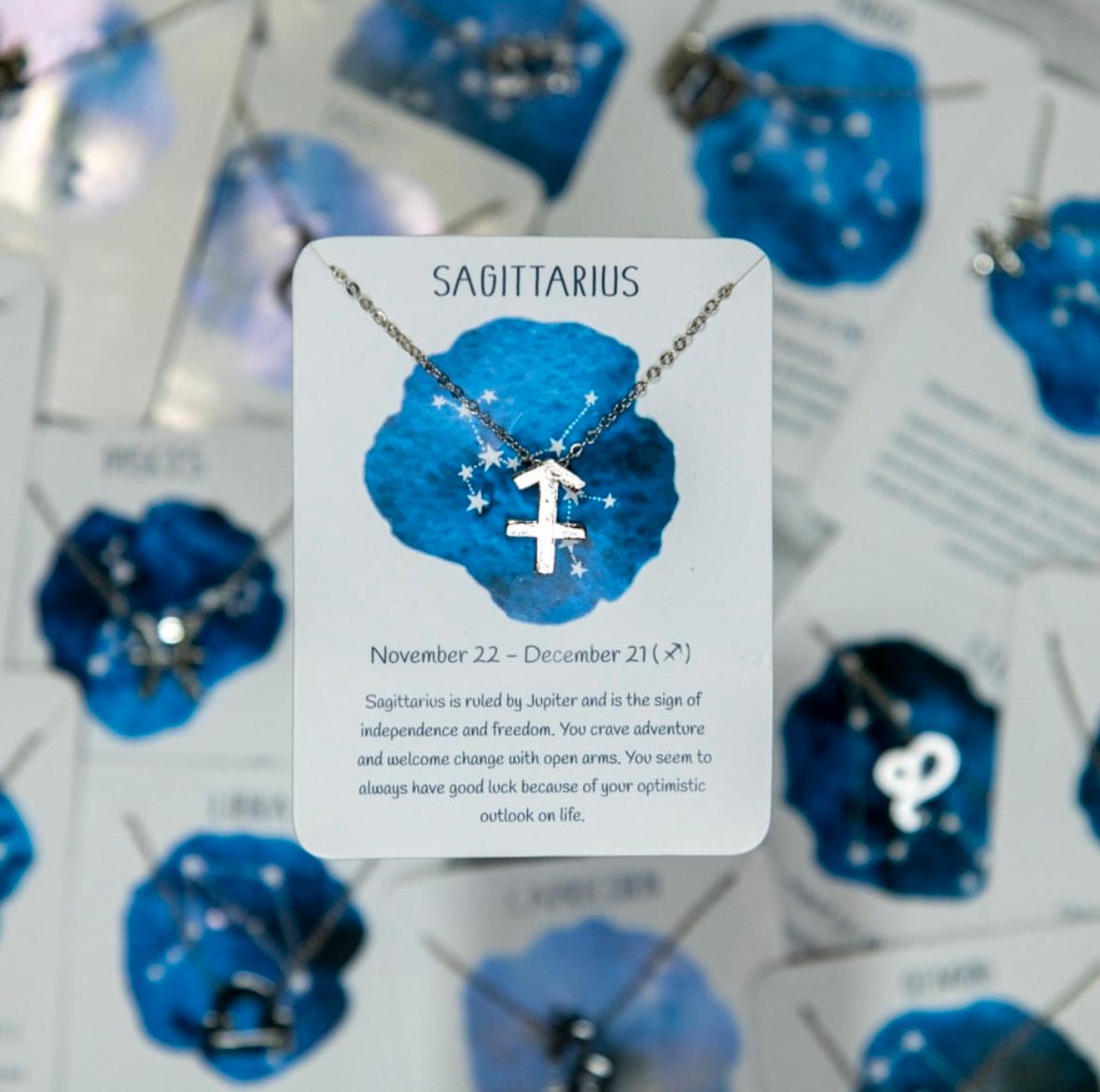Silver Zodiac Sign Women Necklace - Nimé By Shop Trendys
